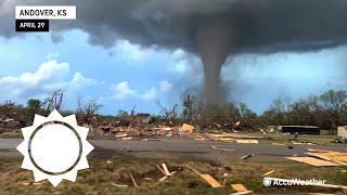 Drone shows incredible view of destructive tornado | AccuWeather