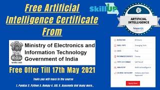 NASSCOM Free Artificial Intelligence Course | Get Free Certificate in AI From Govt. of India