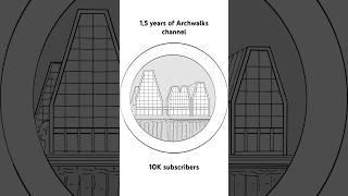 1,5 years of Archwalks channel! Thank you for watching! #shorts #architecture