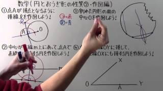 【中1 数学】中1-73 円とおうぎ形の性質② ~作図編~