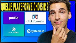 QUELLE PLATEFORME DE FORMATION EN LIGNE CHOISIR ?  Je vous donne mon avis sur Systeme io, Podia ...