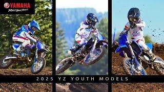 Join the winning tradition with #Yamaha's 2025 youth YZ dirtbikes.