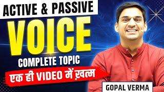 CGL Mains 2024 | Voice | SSC English | English by Gopal Verma Sir