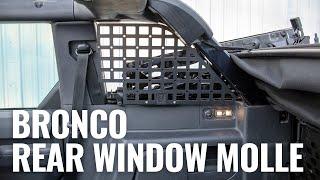 Bronco Rear Window MOLLE Storage Panel Install