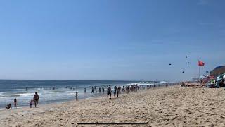 Como é a praia aqui nos Estados Unidos 