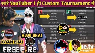 Gyan Bhai VS Aajju Bhai VS Sooneeta VS Other YouTuber  | Free Fire Tournament | Droyam