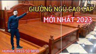 Top Những Mẫu Giường Ngủ Gỗ Hot nhất năm 2023 ở cơ sở - Đồ Gỗ Mỹ Nghệ Cường Trang