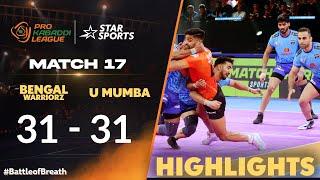 Last moment tackle by Bengal Warriorz  lead to register 1st Tie of #ProKabaddiOnStar 2024 HIGHLIGHTS