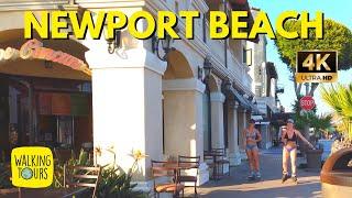 Walking around Balboa Pier & Fun Zone in Newport Beach CA | 4K Walking Tour