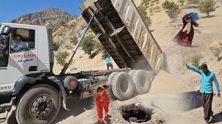 Heavy Machinery and Teamwork: Sand Delivery and Toilet Construction for Salahuddin’s Family"