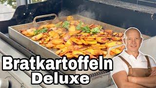 The best fried potatoes from the gas grill – plancha recipe!