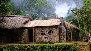 180 Days: Build a stone house (CABIN) | TIMELAPSE !