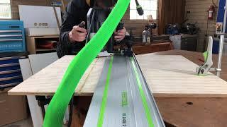 Cut dados with a Festool track and router