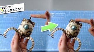 Building Paper Terrako/Egg guardian with Moving head (Age of Calamity) | Paper Duplicator