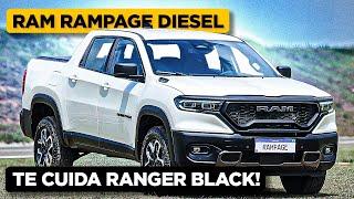 NOVA RAM Rampage 2025: TURBÃO DIESEL DE 200cv! Compensa mais do que Ranger Black?