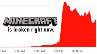 Minecraft services have been down for over 48 hours now. The world is on fire.