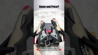 2024 Real VS Fake off-white x Jordan air Jordan 4 Sneakers unboxing checking