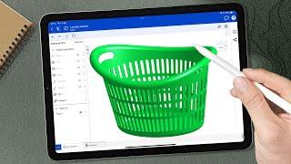 Modeling Laundry Basket on iPad | Onshape Mobile