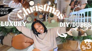 LUXURY CHRISTMAS DECORATING IDEAS | $3 TREE COLLAR | DIY | DOLLAR TREE HACKS | NEUTRAL AESTHETIC