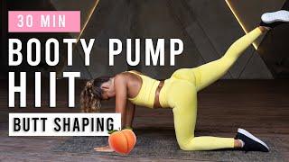 30 MIN HIIT BOOTY WORKOUT | Butt Shaping & Round Glutes | At home | No Equipment