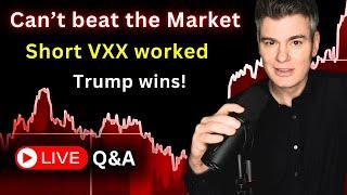 Trump wins  -  Short VXX trade analysis  -  Ep.96