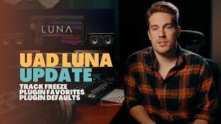 Luna UPDATE -  Track Freeze, Plugin Favorites, Plugin Defaults