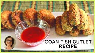 How to Make Goan Fish Cutlet / Mackerel Fish Cutlets / Easy Fish Cutlet Recipe / Fish Croquettes