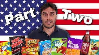 An ITALIAN Tries AMERICAN Snacks | Part Two