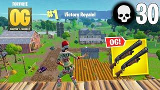 Settings + 30 Elimination Solo Vs Squads Win Gameplay (Fortnite OG Chapter 1 Season 1)