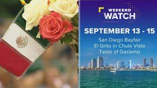 Weekend Watch September 13 - 15 | Things to do in San Diego