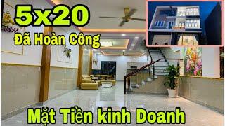 Bán Nhà Thuận An Bình Dương 5x20 Đã Hoàn Công | Nhà Mặt Tiền Kinh Doanh | Nhà Đất Bình Dương