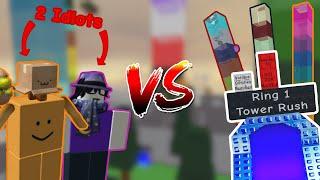 Two Idiots try to complete the Ring 1 Tower Rush | EToH