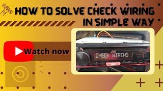 Jvc check wiring solve with simple steps must watch for tips##