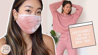 Sustainable-ish Vegan Fall Fashion Haul | Reusable Masks, Loungewear, Winter Jackets & Underwear