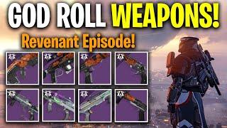 EVERY GOD ROLL You Need In Revenant Episode Destiny 2 Season 25 PvE (Weapon Guide)