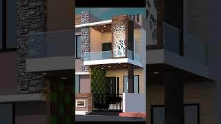 20'x30' Modern house elevation|| Ar.Tushar Waykos || #shorts