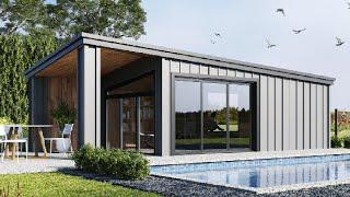 Ultra Modern Pool Cabin House | Le Tuan Home Design