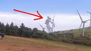 Real Giant monster sighting in Kenya East Africa Ngong Hills Wind Power Station