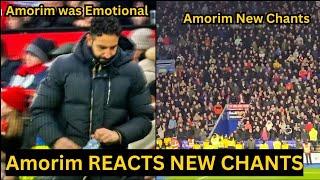 Ruben Amorim's REACTION as United fans Sang NEW CHANTS for Him as United Beats Leicester City