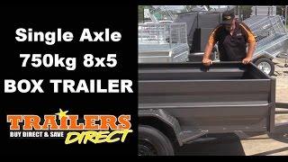 Single Axle Box Trailer By Trailers Direct - Ph 1300 866 869