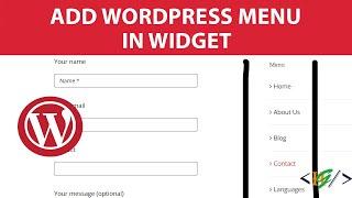 How To Add Menu to a WordPress Widget