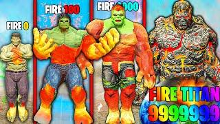 Weakest To STRONGEST HULK FIRE TITAN In GTA 5!