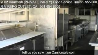 2002 Haulmark (PRIVATE PARTY) Food Service Trailer 45' goose