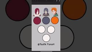 Trying tiktok art Akatsuki Nagato konan yahiko anime mix color #satisfying #naruto #boruto #art