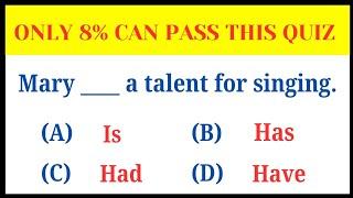 ONLY 8% CAN PASS THIS QUIZ | English Grammar Test