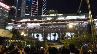 A Celebration of Our Heritage - Light Show at The Fullerton Hotel Singapore (SG 50 - 2015)