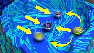 We made BEYBLADE X battle in the THUNDER RUMBLER STADIUM and this HAPPENED