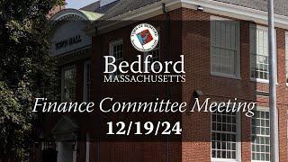 Finance Committee Meeting 12/19/24