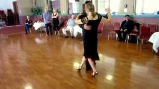 Argentine Tango Figure with Slow Motion   Multiple Sacadas + Barrida, Triple Ganchos 9/6/2015