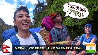 HARD WORKING NEPALI PORTER IN KEDARNATH TRAIL | KEDARNATH VLOG 